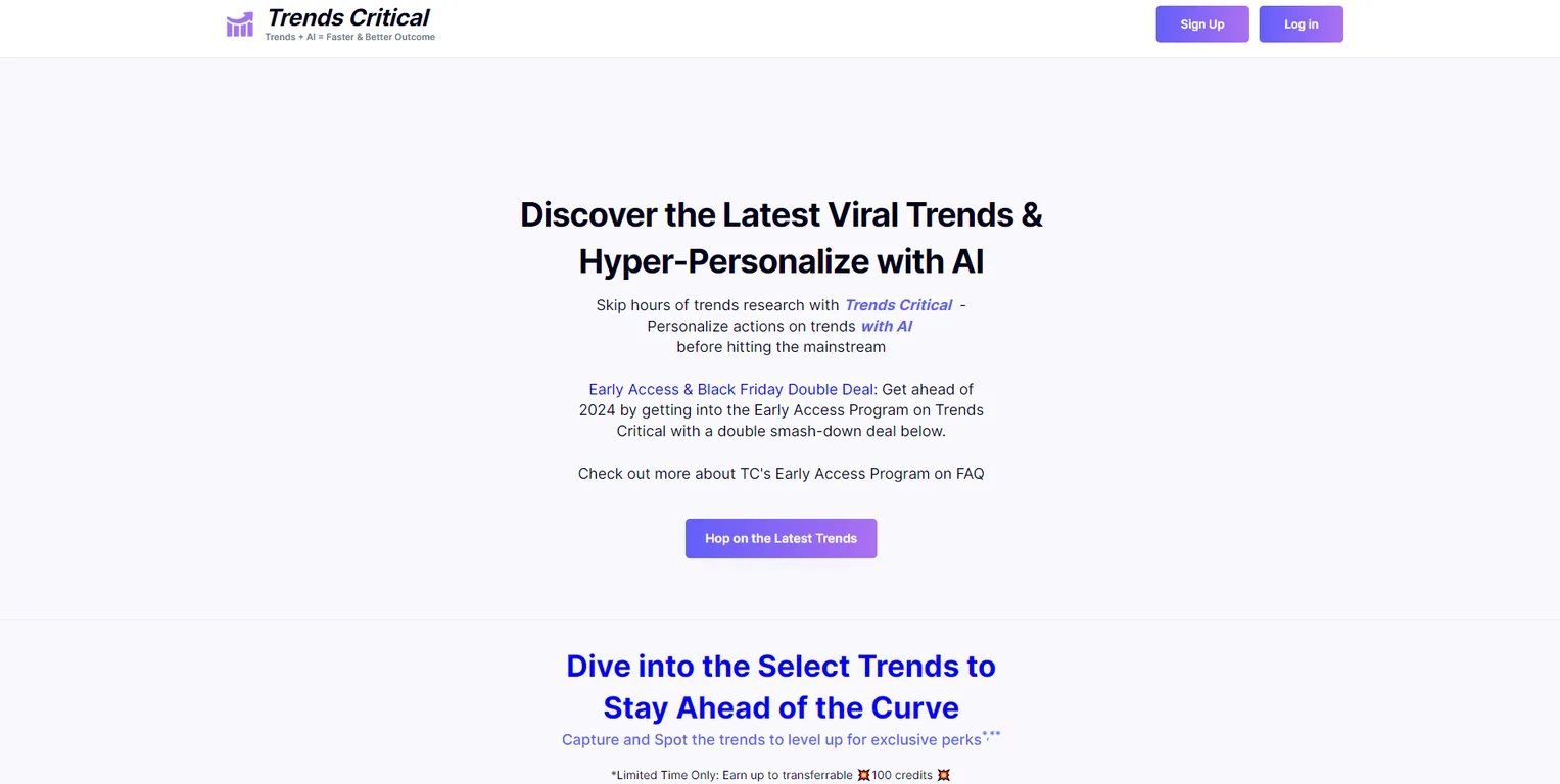 Trends Critical screenshot