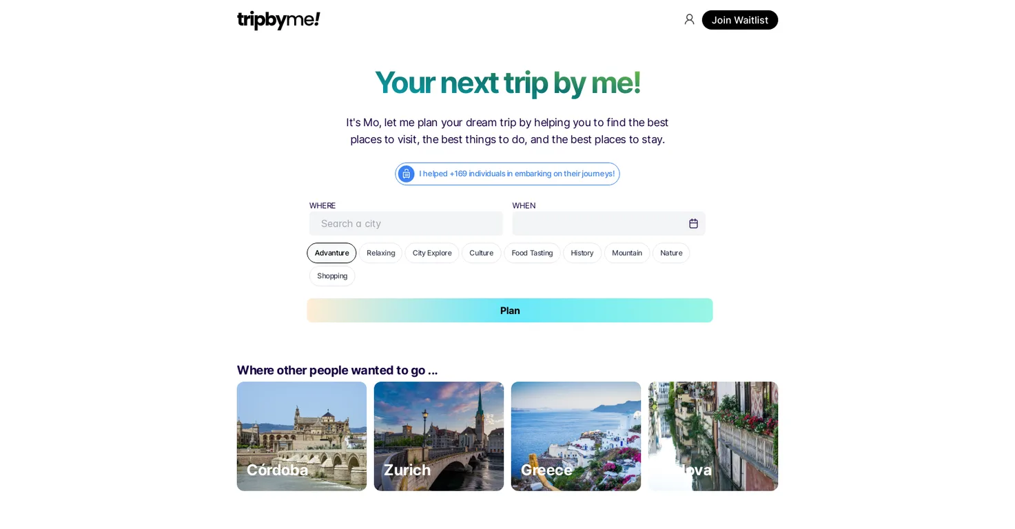 TripBy.me screenshot