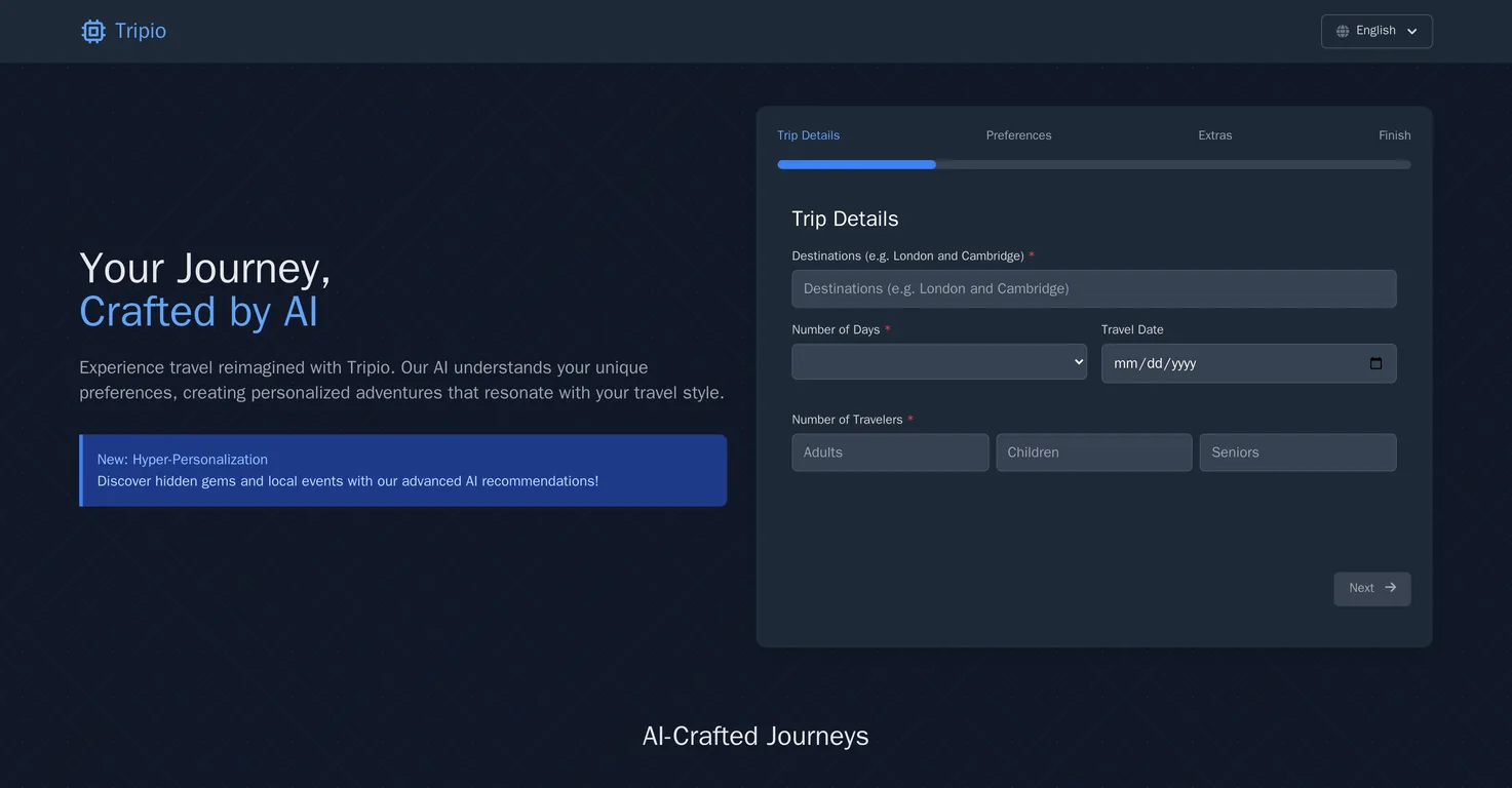 Tripio screenshot