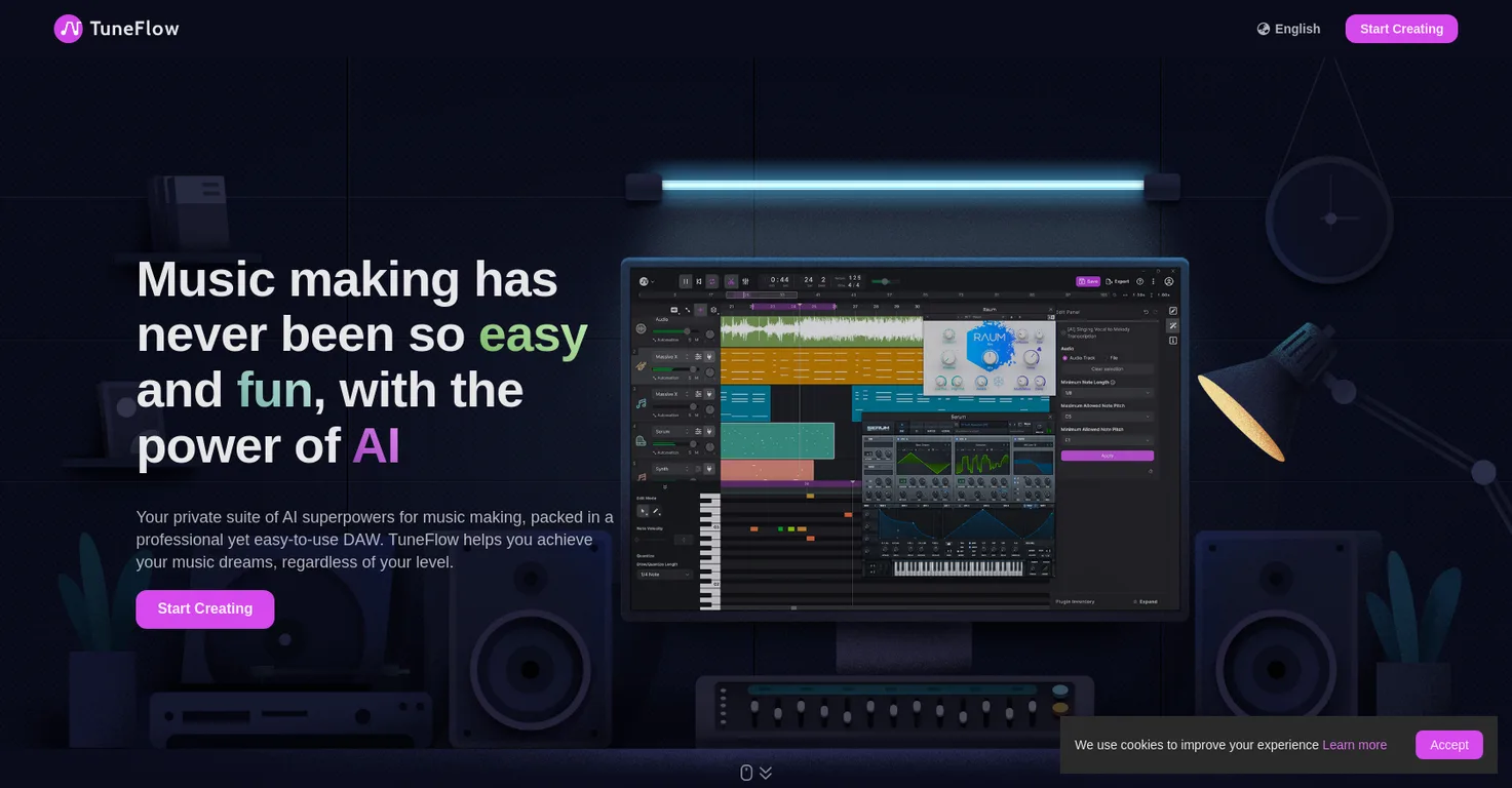 TuneFlow screenshot