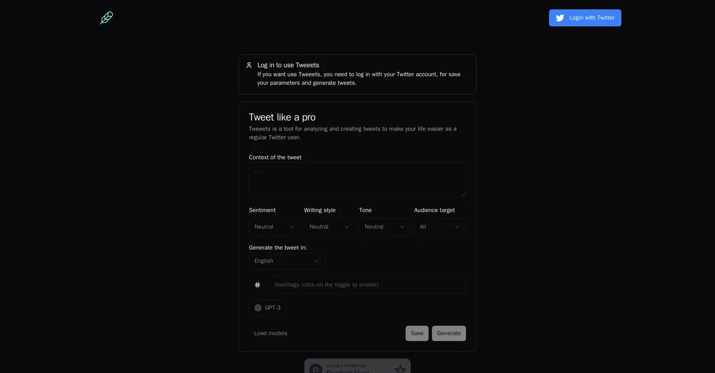 Tweeets screenshot