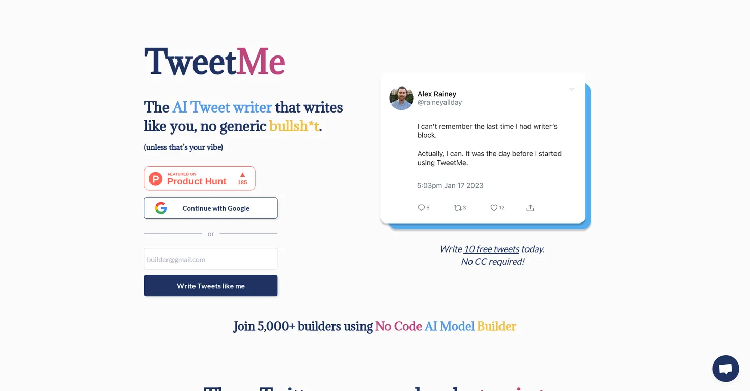 TweetMe screenshot