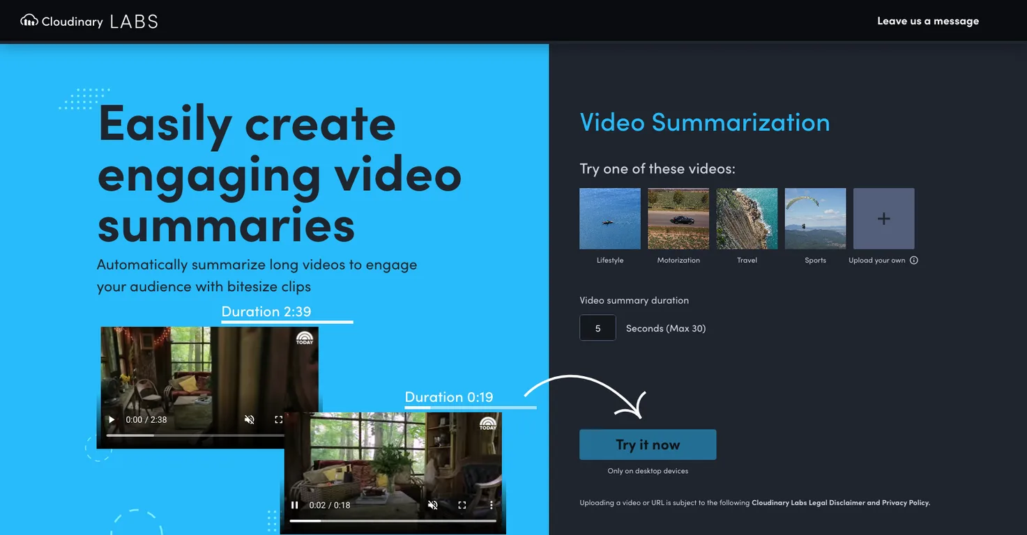 Video Summarization screenshot