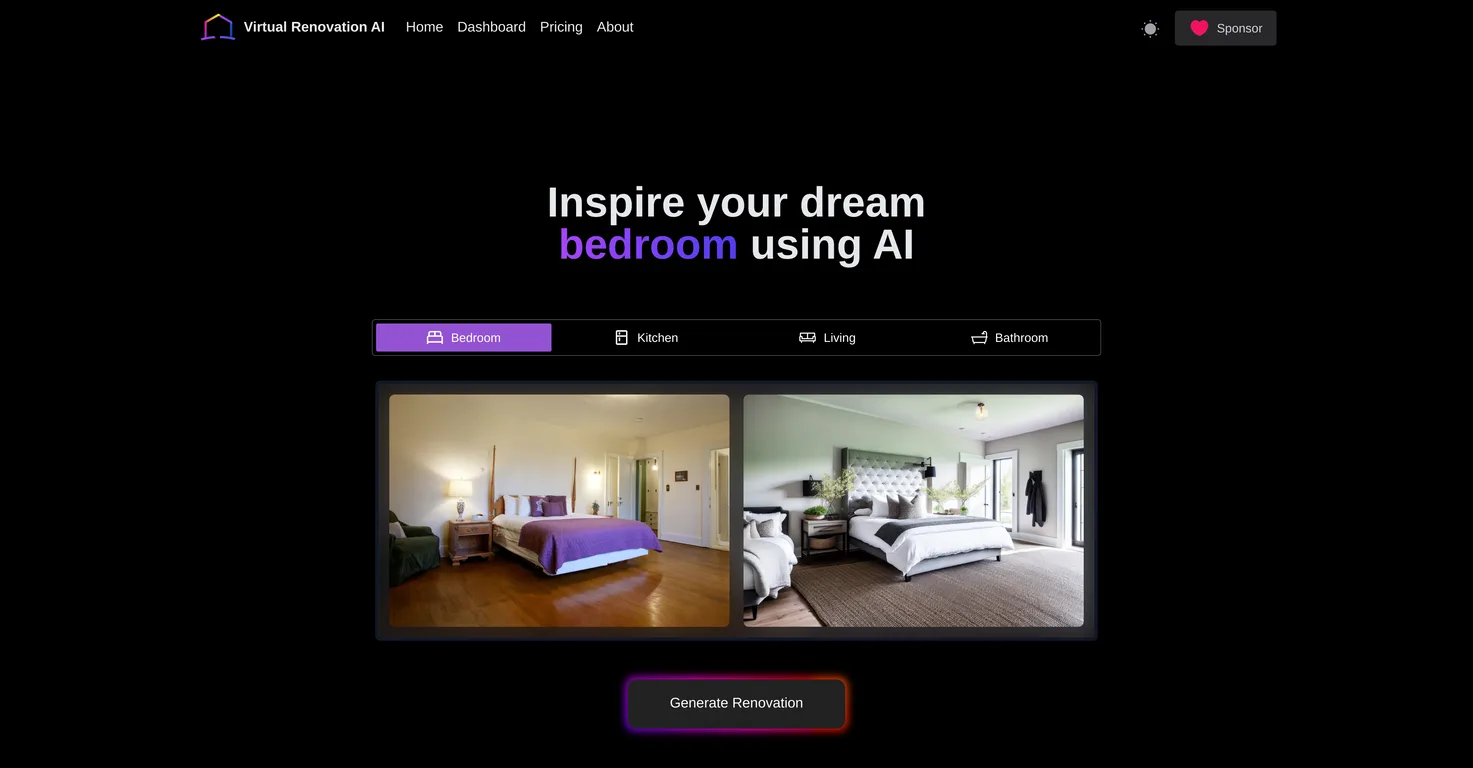 Virtual Renovation AI screenshot