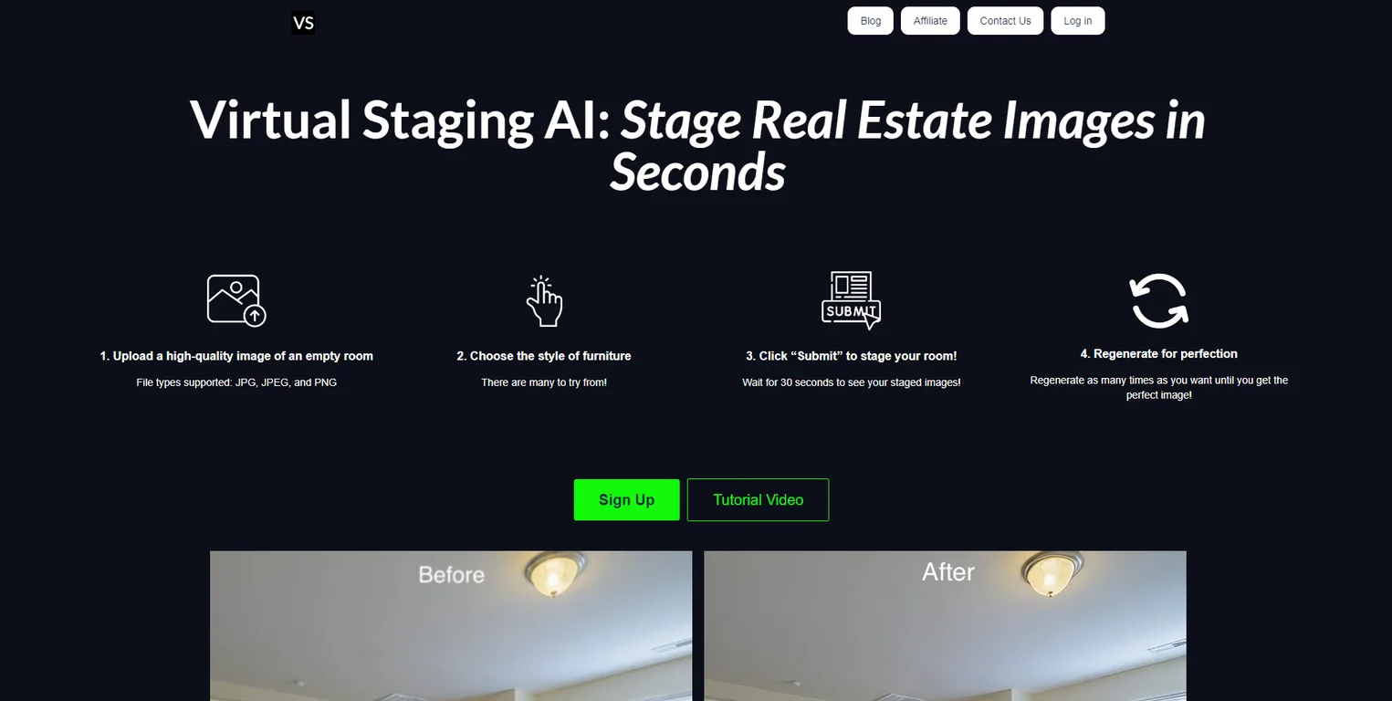 VirtualStagingAI screenshot
