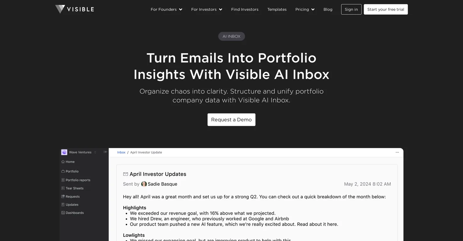 Visible.vc screenshot