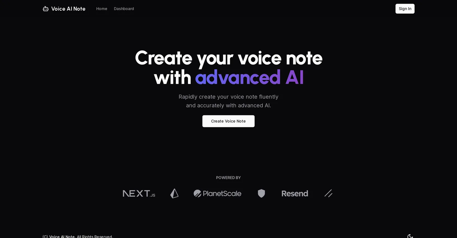 Voice AI Note screenshot