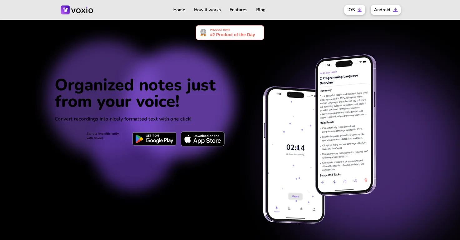Voxio screenshot