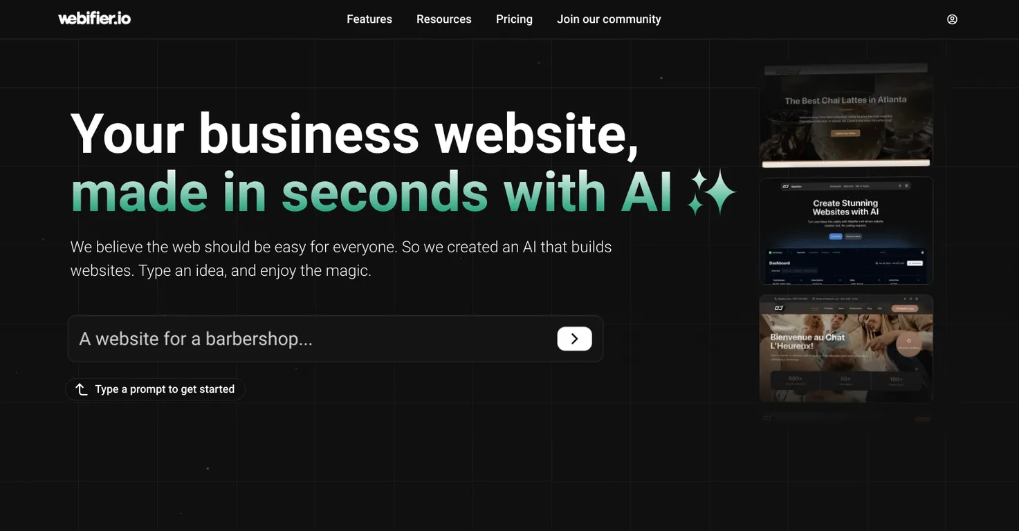 Webifier screenshot