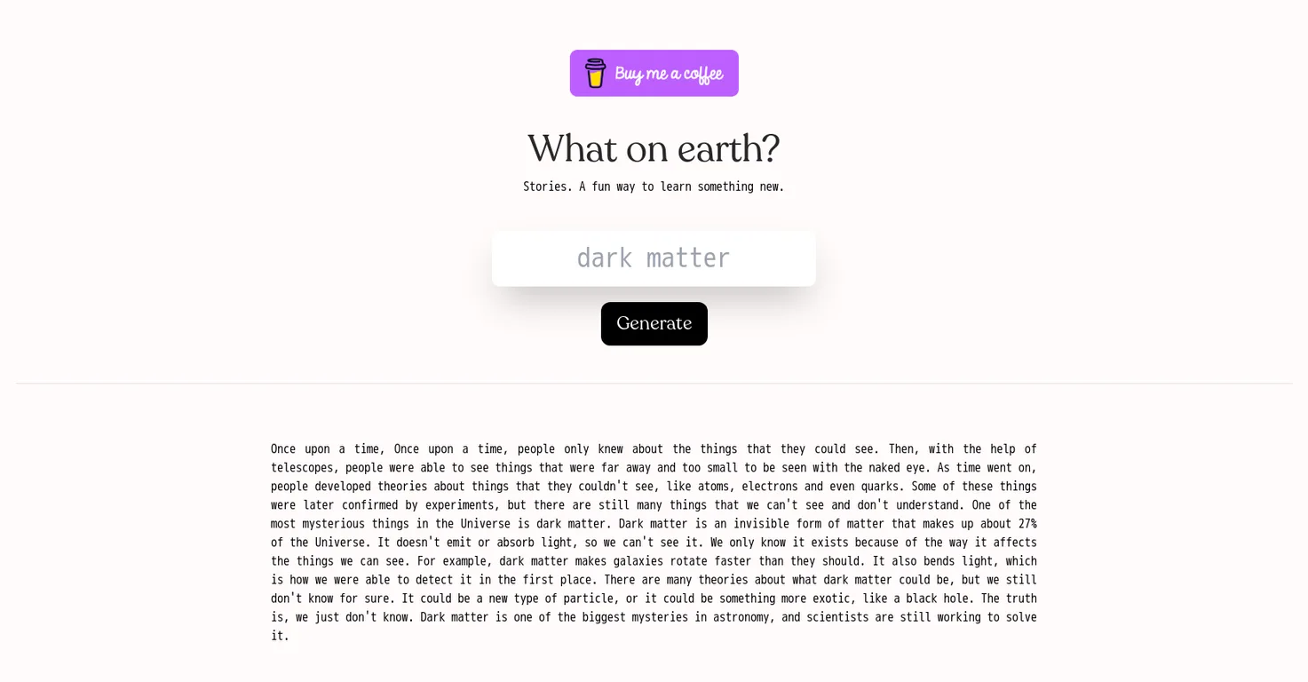 What on earth? screenshot
