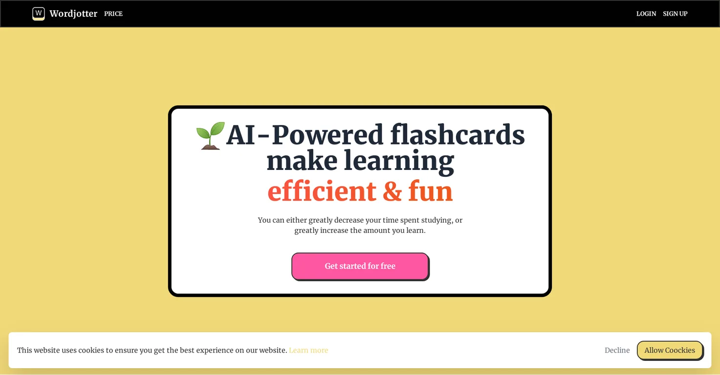 Wordjotter screenshot