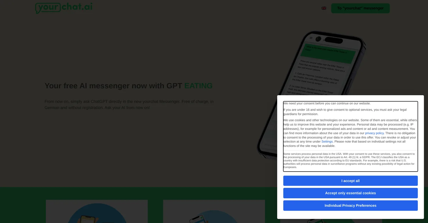 Yourchat screenshot