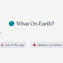 What on earth? logo